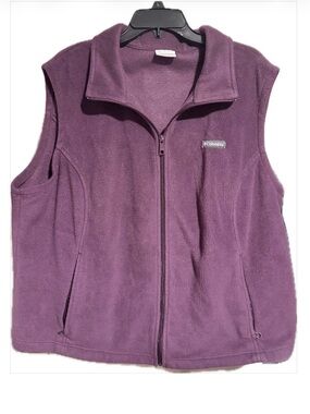 Columbia Women's Plum Purple Fleece Vest